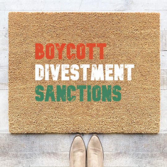 Discover Bds (Boycott Divestment Sanctions) Coir Doormats