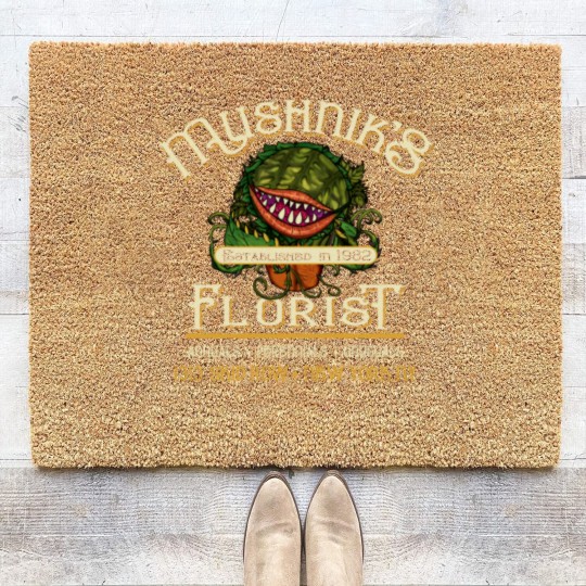 Discover Mushnik's Florist Seymour Worn Coir Doormats