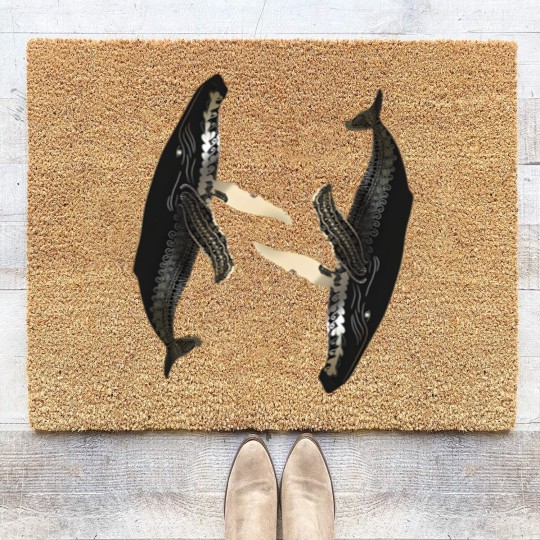 Discover CIRCLING WHALES - Whales - Coir Doormats