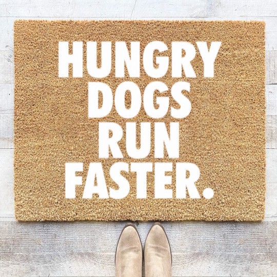 Discover Hungry Dogs Run Faster - Underdogs Hungry Dogs - Coir Doormats