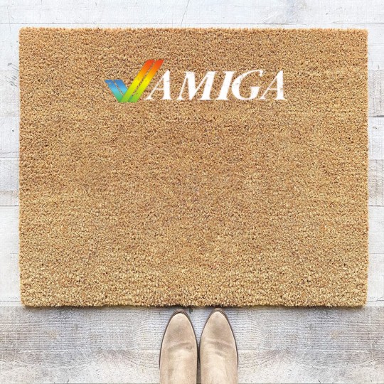 Discover Commodore Amiga - Retro logo Coir Doormats