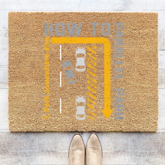 Discover New Drivers License Gift How To Parallel Park Coir Doormats