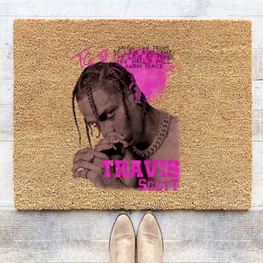 Discover Vintage Travis Coir Doormats, Retro 90s Travis Rapper Coir Doormats