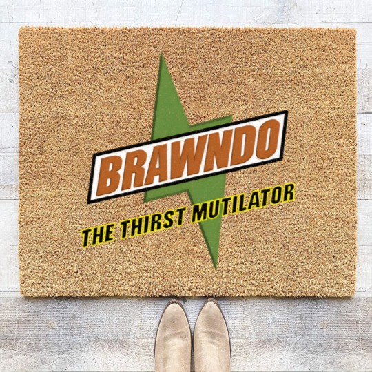 Discover Brawndo - The Thirst Mutilator - vintage logo - Brawndo - Coir Doormats