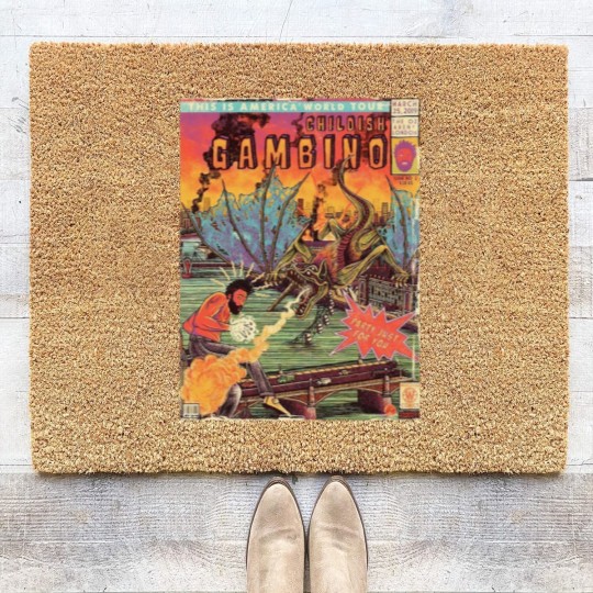 Discover Comic World Tour Gambino  Comic World Tour Gambino Coir Doormats