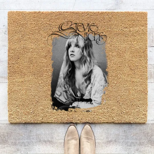 Discover Stevie Nicks Fleetwood Mac 1970's Rock N Roll Band Concert Coir Doormats