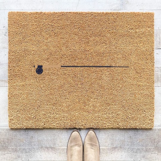 Discover Fly fishing fly fly fishing symbol nymph Coir Doormats