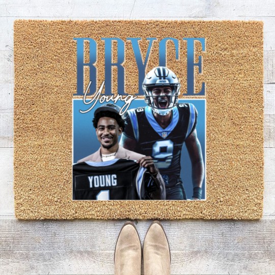 Discover Bryce Young Carolina Panthers Coir Doormats