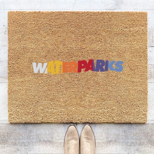 Discover Waterparks gods favorite boy band logo Coir Doormats