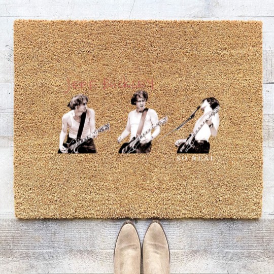 Discover 1994 Jeff Buckley So Real Unisex Black Coir Doormats, 90s Jeff Buckley Concert, Jeff Buckley Coir Doormats