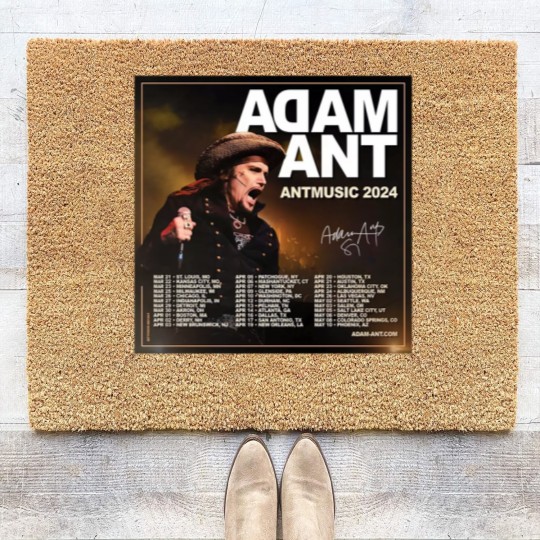 Discover Adam Ant Autumn 2024 UK ANTMUSIC Tour Unisex Coir Doormats