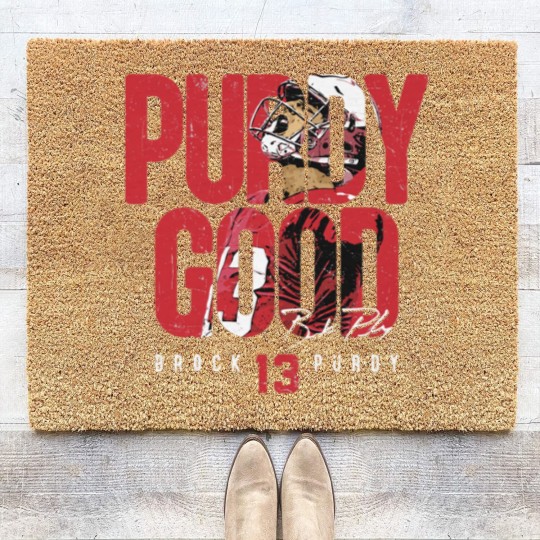 Discover Brock Purdy San Francisco Purdy Good - Brock Purdy - Coir Doormats