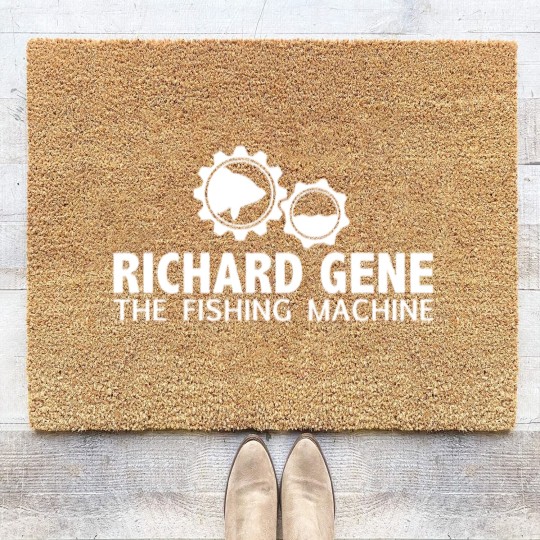 Discover richard gene the fishing machine Coir Doormats