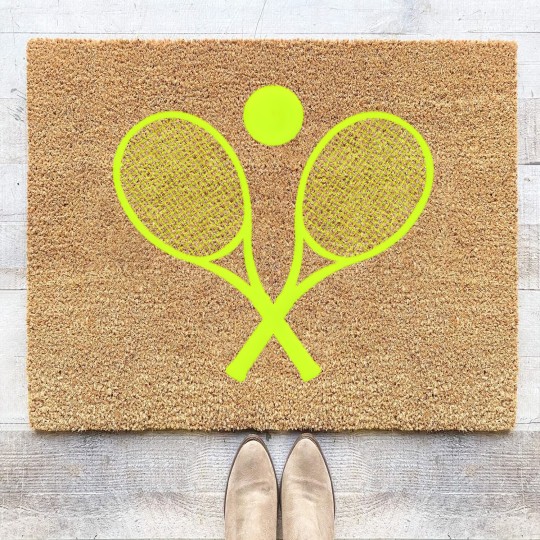 Discover Tennis tennis racket tennis ball Coir Doormats