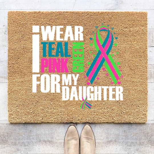 Discover Metastatic Breast Cancer Ribbon Daughter Cancer Awareness Coir Doormats