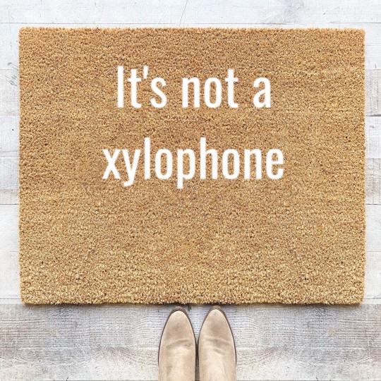 Discover It's not a xylophone Coir Doormats