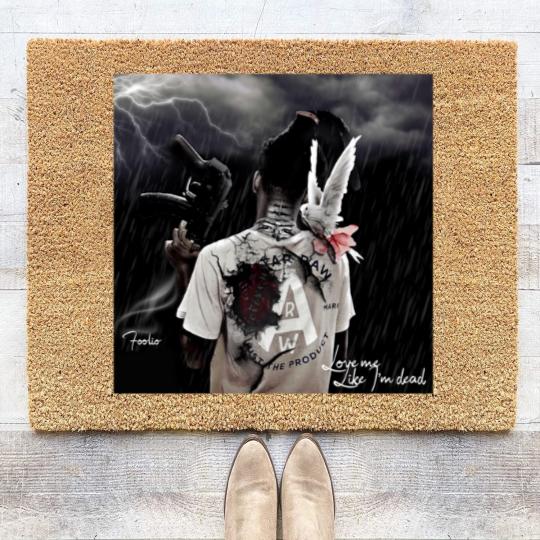 Discover Foolio rapper love me memory Coir Doormats