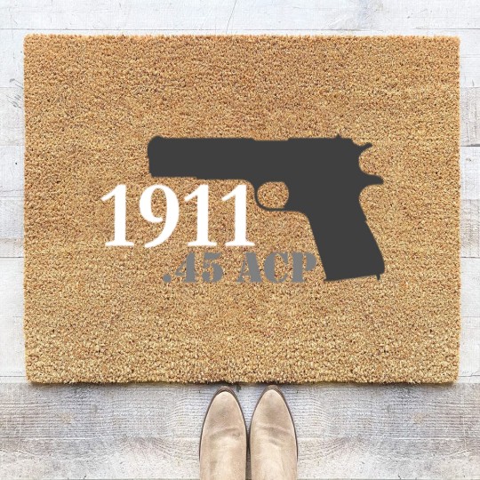 Discover Colt .45 1911 Coir Doormats