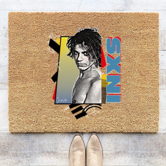 Discover Retro 80s Styled INXS Coir Doormats