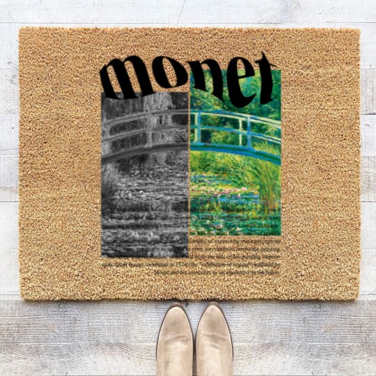 Discover Claude Monet Coir Doormats, Minimalist Art, The Water-Lily Pond Coir Doormats