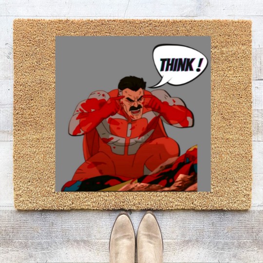 Discover Think Mark  Omni man Coir Doormats