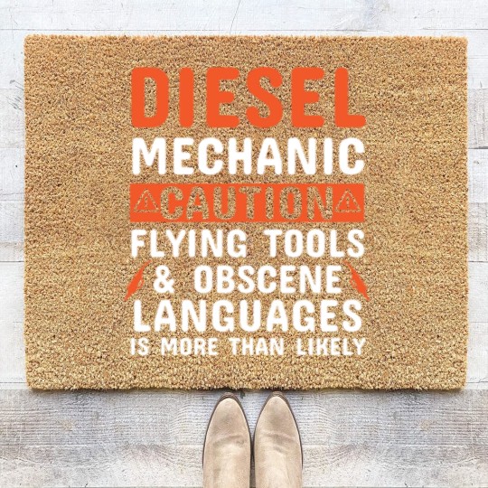 Discover Mechanic - Diesel Mechanic Coir Doormats