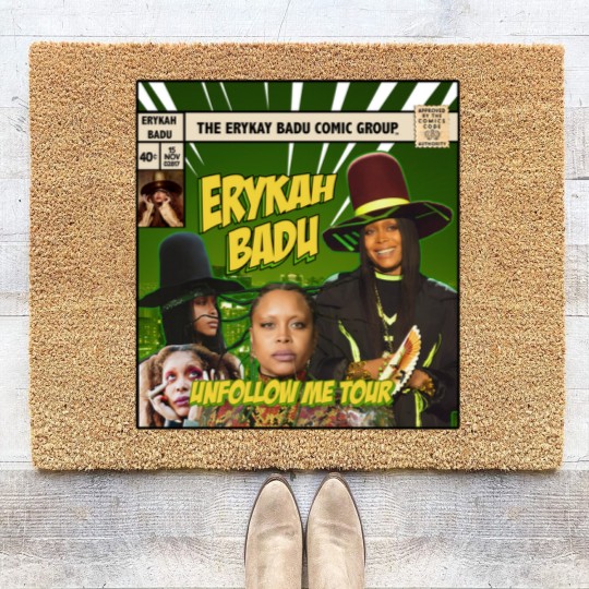 Discover Erykah Badu Comic Coir Doormats, Erykah Badu Bootleg Coir Doormats, Erykah Badu Coir Doormats