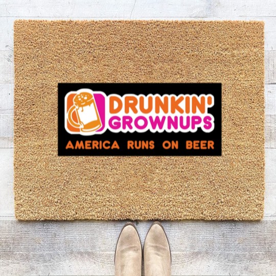 Discover Drunkin Grownups America Version Coir Doormats