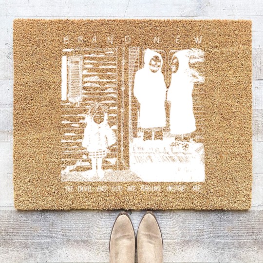 Discover The Devil and God are Raging Inside Me (White vr.) - Fanartwork Coir Doormats