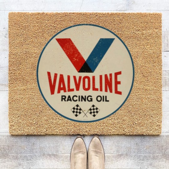 Discover Valvoline Racing Sign Coir Doormats