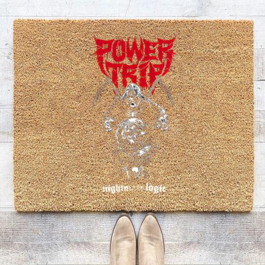 Discover Power Trip Short Sleeve Coir Doormats, Vintage Power Trip Coir Doormats, Retro Power Trip Coir Doormats
