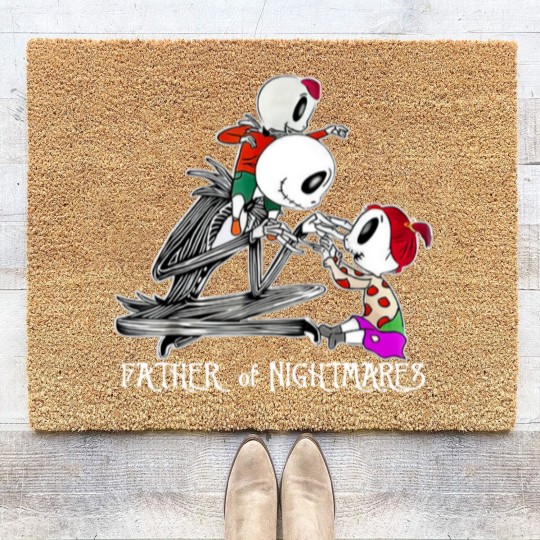 Discover Father Of Nightmares Vintage Coir Doormats, Skellington Coir Doormats
