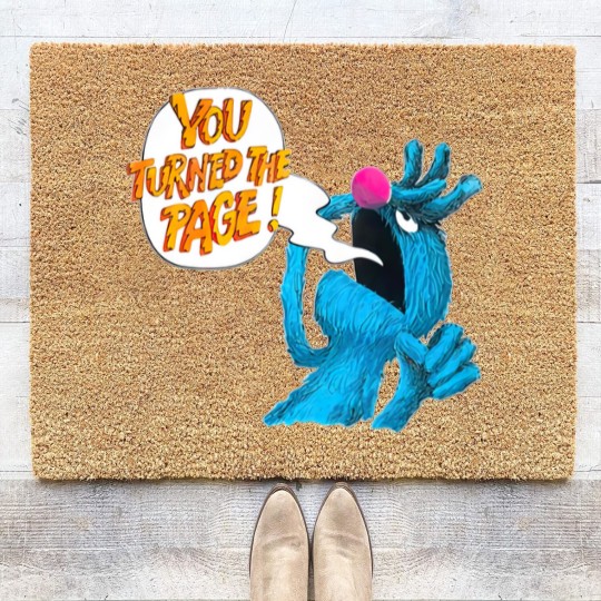 Discover Retro Vintage The Monster at The End of This Book, Monster You Turned The Page Coir Doormats