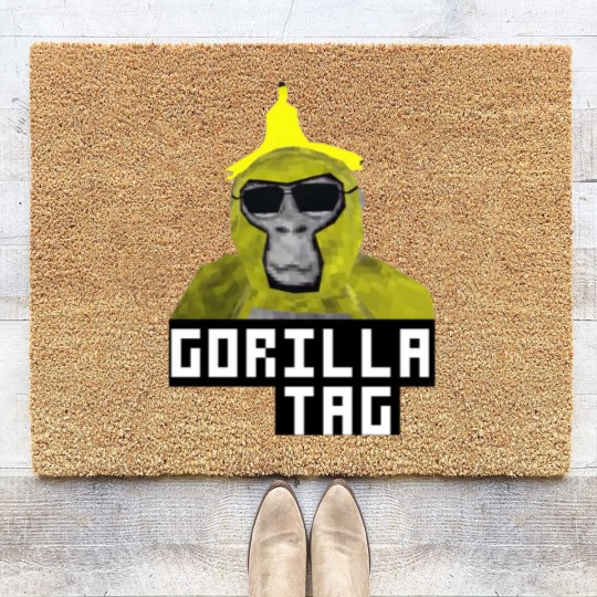 Discover Gorilla Tag Monkey Banana Peel Gorilla Monke Gorilla Tag PFP Maker png Coir Doormats
