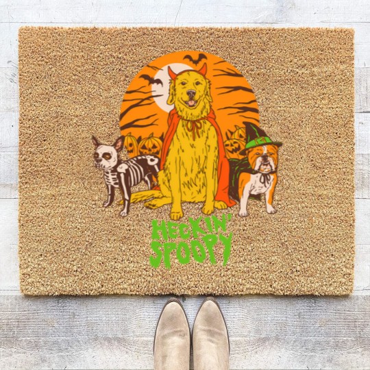 Discover heckin' spoopy Coir Doormats