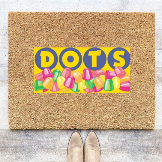 Discover Dots Candy Gumdrops Coir Doormats