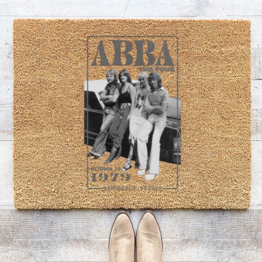 Discover A.b.b.a The Tour Coir Doormats, A.b.b.a Coir Doormats Vintage, Retro A.b.b.a 1979 Tour Coir Doormats, Gift For Fan Coir Doormats, Vintage Abaa Tour Coir Doormats