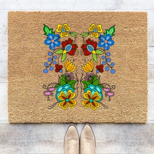Discover Ojibwe Floral Coir Doormats