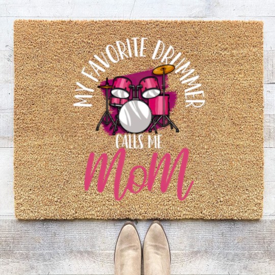 Discover Drummer Mom Drumset Drumming - Drummer Mom - Coir Doormats