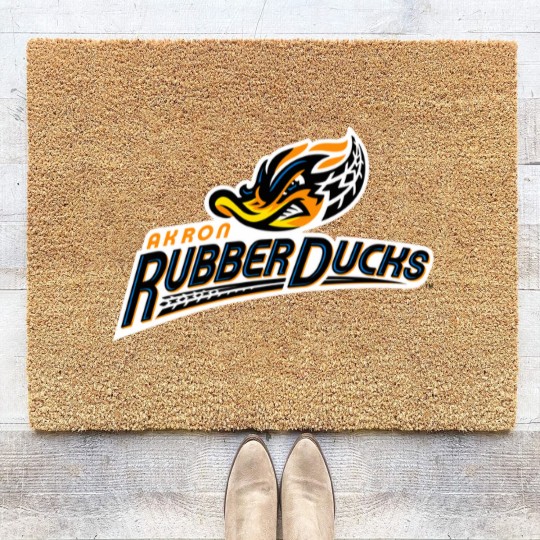 Discover Akron RubberDucks Logo Coir Doormats