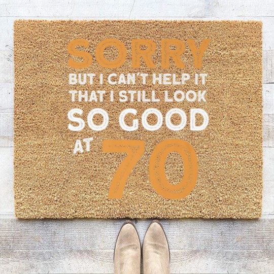 Discover Funny Birthday 70 Years Old Coir Doormats