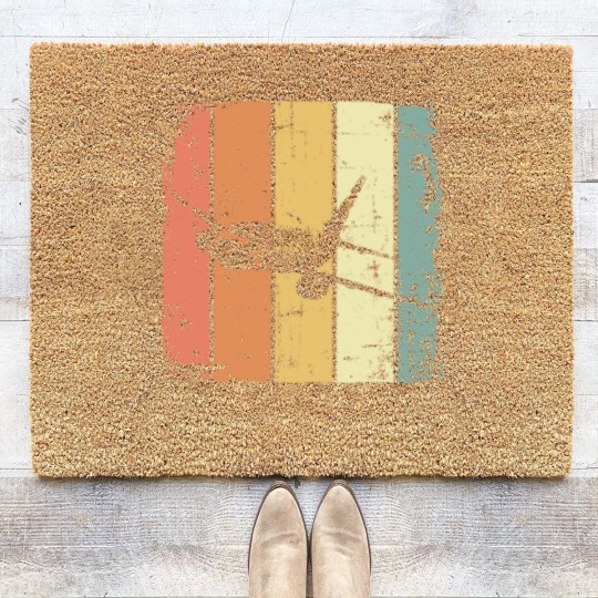 Discover Airplane Vintage Passenger Airplane Coir Doormats