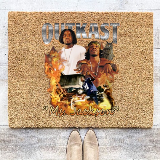 Discover Outkast Ms. Jackson Rap Coir Doormats, Outkast Rap 90s Vintage Retro Classic Graphic Coir Doormats