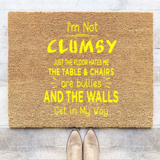 Discover I'm not clumsy Coir Doormats
