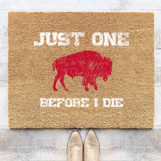 Discover Just One Before I Die Bills Funny Coir Doormats