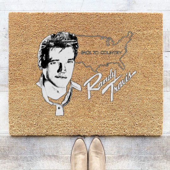 Discover Randy Travis Back to Country 80s Tour Size Medium Coir Doormats