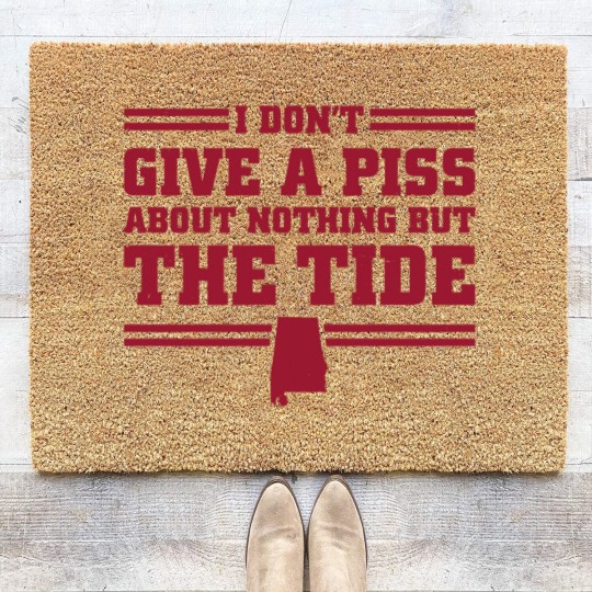 Discover I Don't Give A Piss About Nothing But The Tide Albm Football 1 Coir Doormats