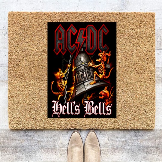 Discover ACDCBand Back in Black  Coir Doormats
