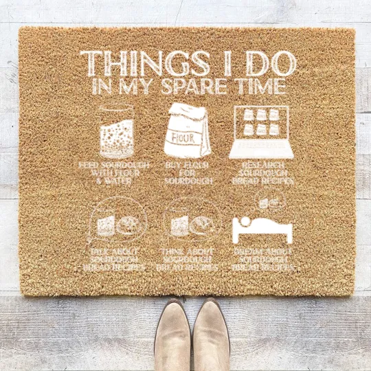 Discover Baking Baker Sourdough Bread Master Kitchen Aprons Coir Doormats