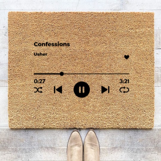 Discover Usher Confessions Coir Doormats | Hip Hop Fashion | R&B Coir Doormats